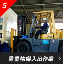重量物搬入出据付作業